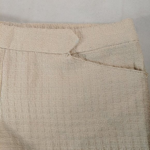 Leon Max Cream Beige Shorts Summer Textured Women's 2 Limited Edition - Picture 3 of 14